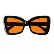 eyekeeper.com 100% Blue Blocking Glasses Cat-eye Orange Lens Metalless Screwless R2315-B98 Eyeglasses