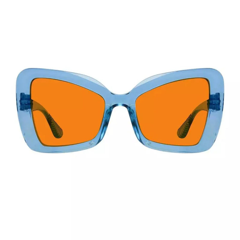 eyekeeper.com 100% Blue Blocking Glasses Cat-eye Orange Lens Metalless Screwless R2315-B98 Eyeglasses
