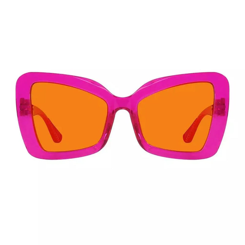 eyekeeper.com 100% Blue Blocking Glasses Cat-eye Orange Lens Metalless Screwless R2315-B98 Eyeglasses