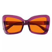 eyekeeper.com 100% Blue Blocking Glasses Cat-eye Orange Lens Metalless Screwless R2315-B98 Eyeglasses