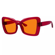 eyekeeper.com 100% Blue Blocking Glasses Cat-eye Orange Lens Metalless Screwless R2315-B98 Eyeglasses