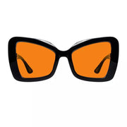 eyekeeper.com 100% Blue Blocking Glasses Cat-eye Orange Lens Metalless Screwless R2315-B98 Eyeglasses