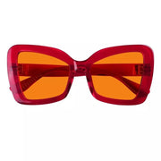 eyekeeper.com 100% Blue Blocking Glasses Cat-eye Orange Lens Metalless Screwless R2315-B98 Eyeglasses