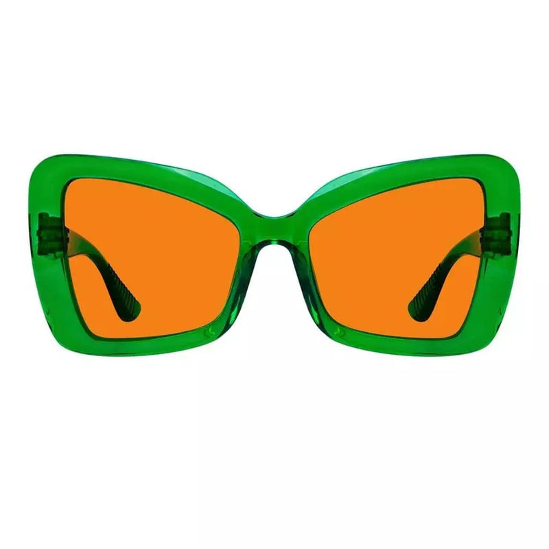 eyekeeper.com 100% Blue Blocking Glasses Cat-eye Orange Lens Metalless Screwless R2315-B98 Eyeglasses