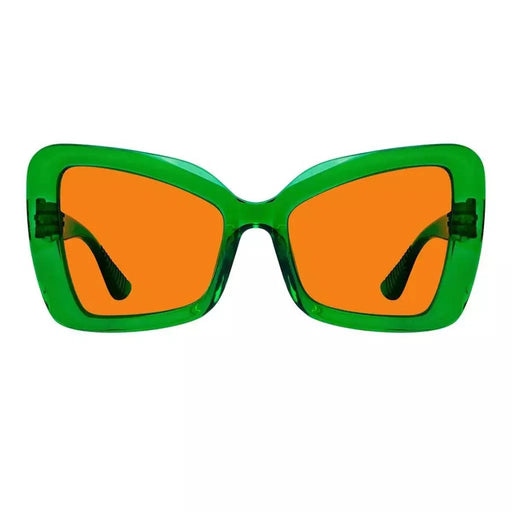 eyekeeper.com 100% Blue Blocking Glasses Cat-eye Orange Lens Metalless Screwless R2315-B98 Eyeglasses