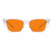 eyekeeper.com 100% Blue Blocking Glasses Orange Lens Cat-eye Metalless Screwless R2514-B98 Eyeglasses