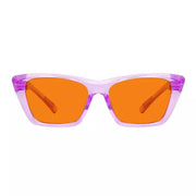 eyekeeper.com 100% Blue Blocking Glasses Orange Lens Cat-eye Metalless Screwless R2514-B98 Eyeglasses