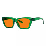 eyekeeper.com 100% Blue Blocking Glasses Orange Lens Cat-eye Metalless Screwless R2514-B98 Eyeglasses