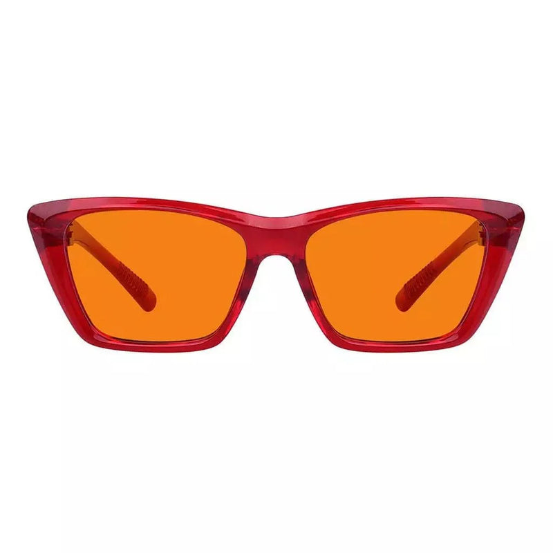 eyekeeper.com 100% Blue Blocking Glasses Orange Lens Cat-eye Metalless Screwless R2514-B98 Eyeglasses