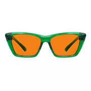 eyekeeper.com 100% Blue Blocking Glasses Orange Lens Cat-eye Metalless Screwless R2514-B98 Eyeglasses