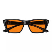 eyekeeper.com 100% Blue Blocking Glasses Orange Lens Cat-eye Metalless Screwless R2514-B98 Eyeglasses