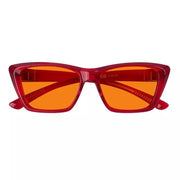 eyekeeper.com 100% Blue Blocking Glasses Orange Lens Cat-eye Metalless Screwless R2514-B98 Eyeglasses