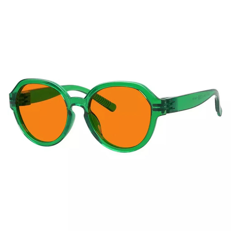 eyekeeper.com 100% Blue Blocking Orange Glasses Oversized Metalless Nighttime Eyewear R2317-B98 Eyeglasses