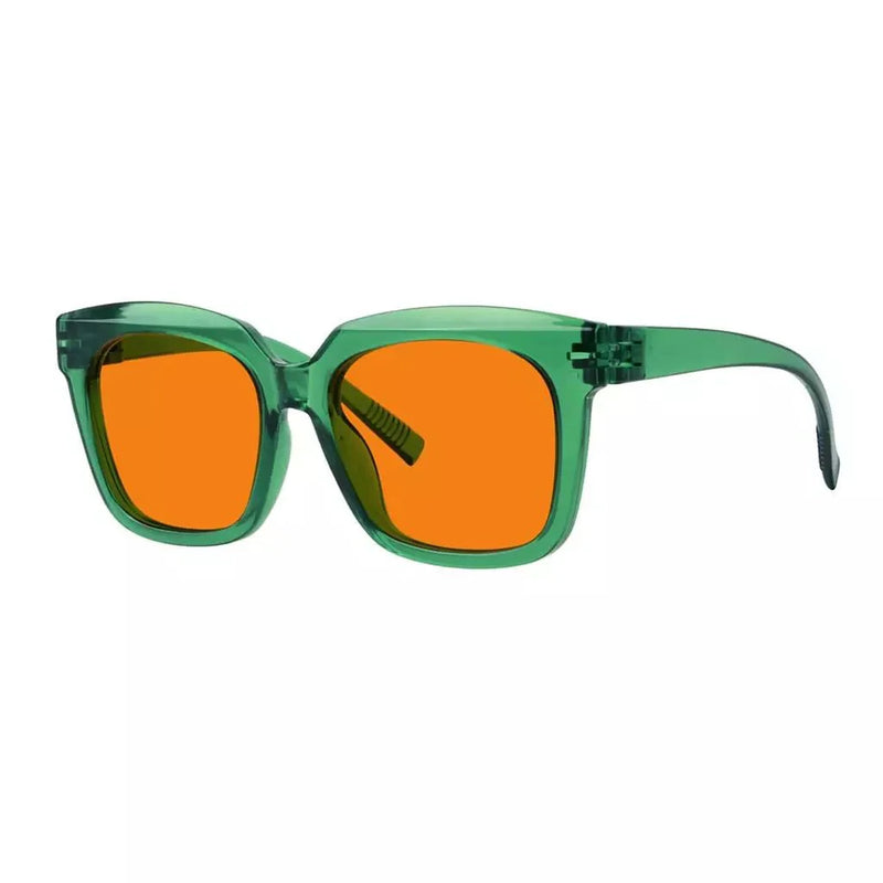 eyekeeper.com 100% Blue Blocking Orange Lens for Sleep Metalless Glasses R2144-B98 Eyeglasses
