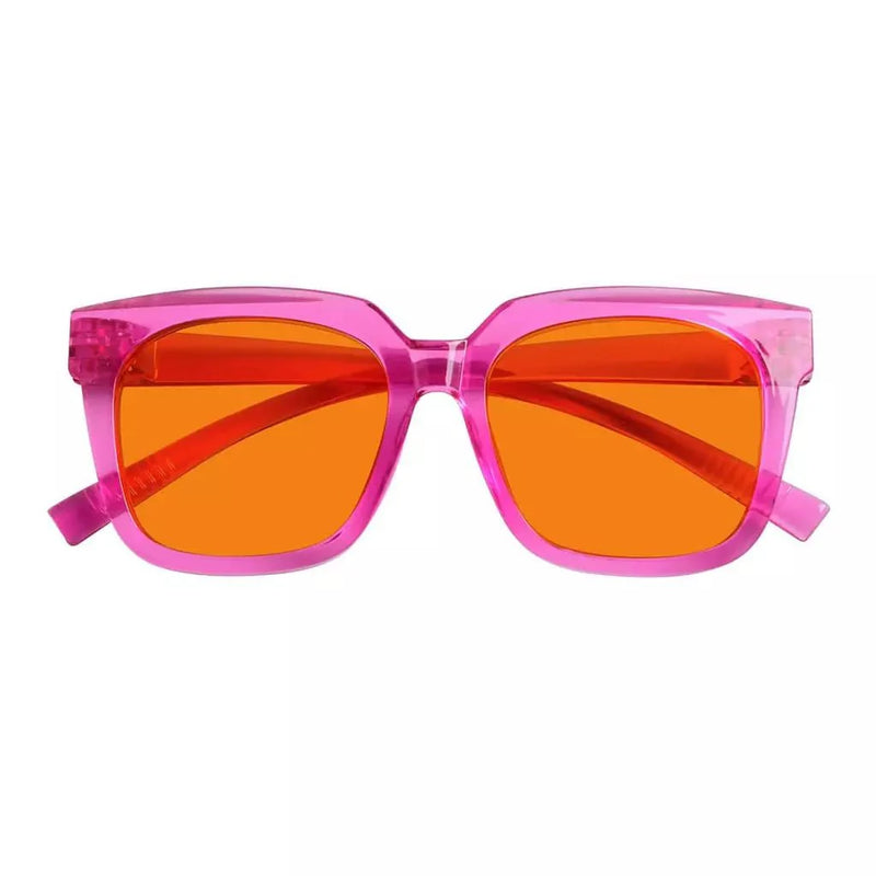 eyekeeper.com 100% Blue Blocking Orange Lens for Sleep Metalless Glasses R2144-B98 Eyeglasses