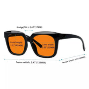 eyekeeper.com 100% Blue Blocking Orange Lens for Sleep Metalless Glasses R2144-B98 Eyeglasses