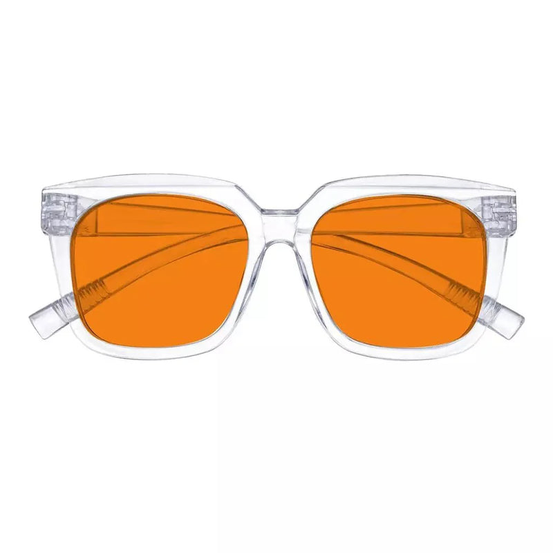 eyekeeper.com 100% Blue Blocking Orange Lens for Sleep Metalless Glasses R2144-B98 Eyeglasses