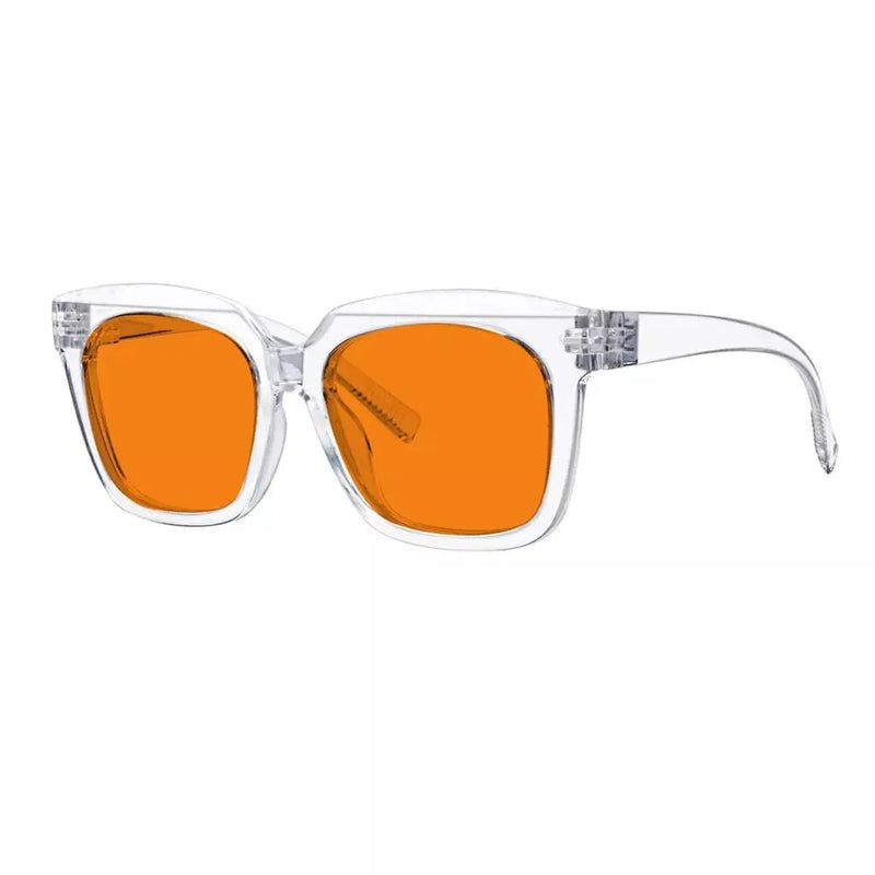 eyekeeper.com 100% Blue Blocking Orange Lens for Sleep Metalless Glasses R2144-B98 Eyeglasses