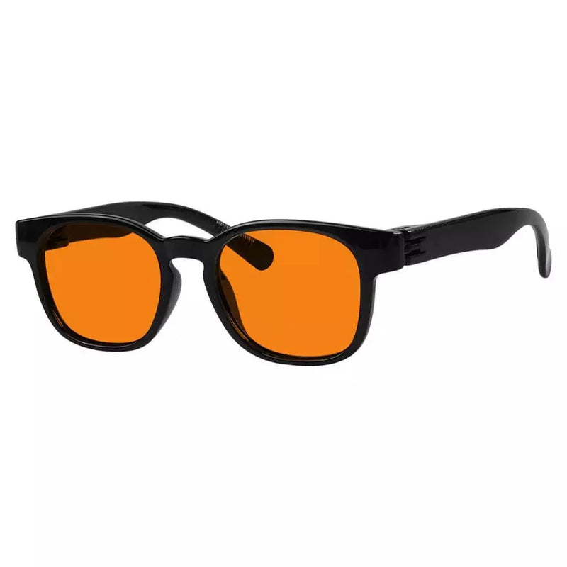 eyekeeper.com 100% Blue Blocking Orange Lens Square Metalless Glasses NR144-B98 Eyeglasses