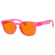 eyekeeper.com 100% Blue Blocking Orange Lens Square Metalless Glasses NR144-B98 Eyeglasses