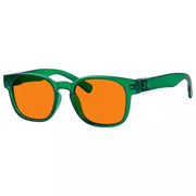 eyekeeper.com 100% Blue Blocking Orange Lens Square Metalless Glasses NR144-B98 Eyeglasses