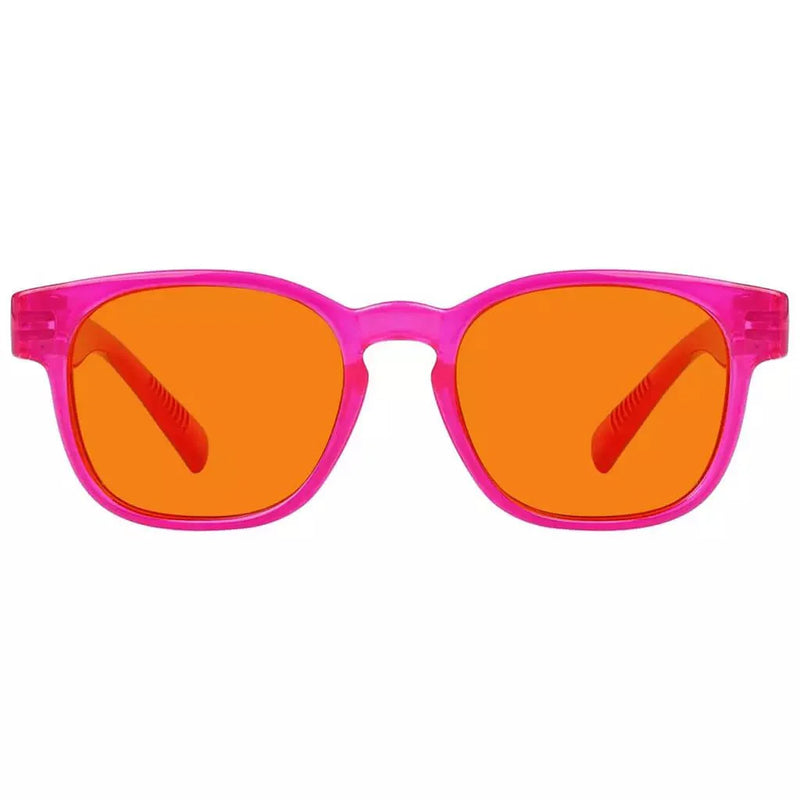 eyekeeper.com 100% Blue Blocking Orange Lens Square Metalless Glasses NR144-B98 Eyeglasses