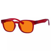 eyekeeper.com 100% Blue Blocking Orange Lens Square Metalless Glasses NR144-B98 Eyeglasses