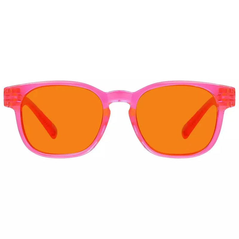 eyekeeper.com 100% Blue Blocking Orange Lens Square Metalless Glasses NR144-B98 Eyeglasses