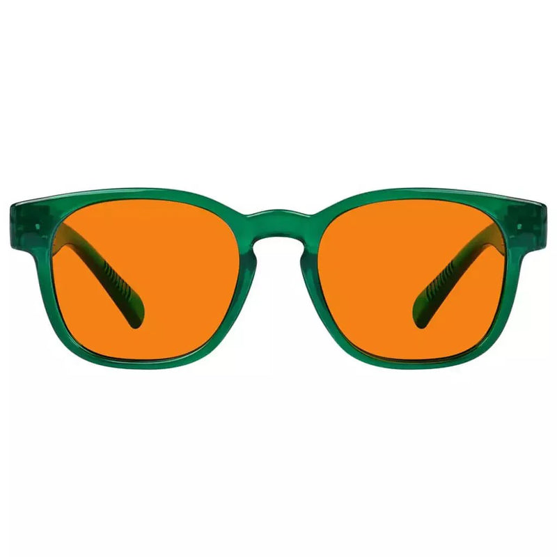 eyekeeper.com 100% Blue Blocking Orange Lens Square Metalless Glasses NR144-B98 Eyeglasses