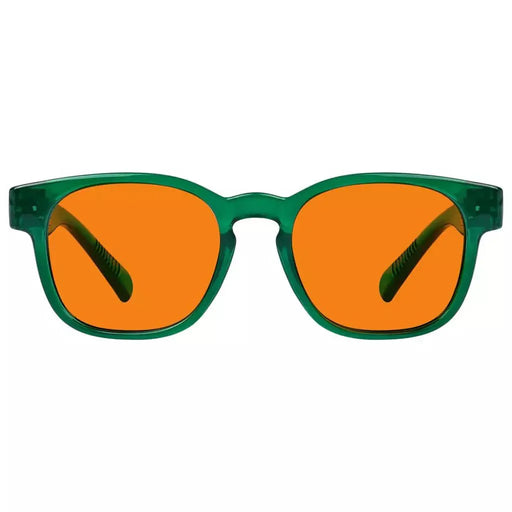 eyekeeper.com 100% Blue Blocking Orange Lens Square Metalless Glasses NR144-B98 Eyeglasses
