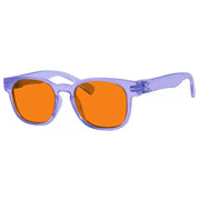 eyekeeper.com 100% Blue Blocking Orange Lens Square Metalless Glasses NR144-B98 Eyeglasses