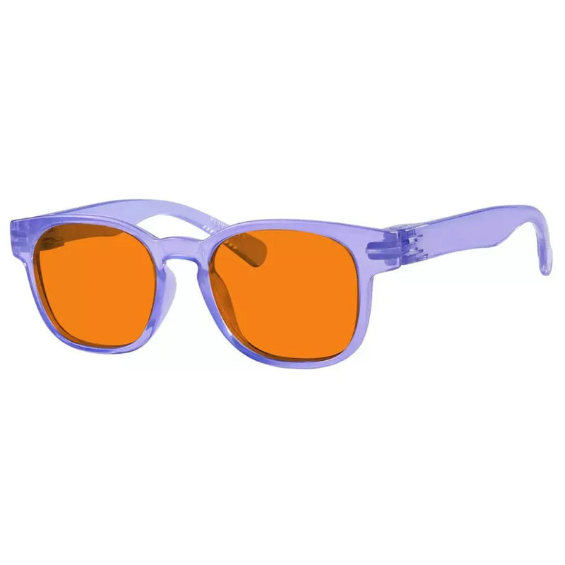 eyekeeper.com 100% Blue Blocking Orange Lens Square Metalless Glasses NR144-B98 Eyeglasses