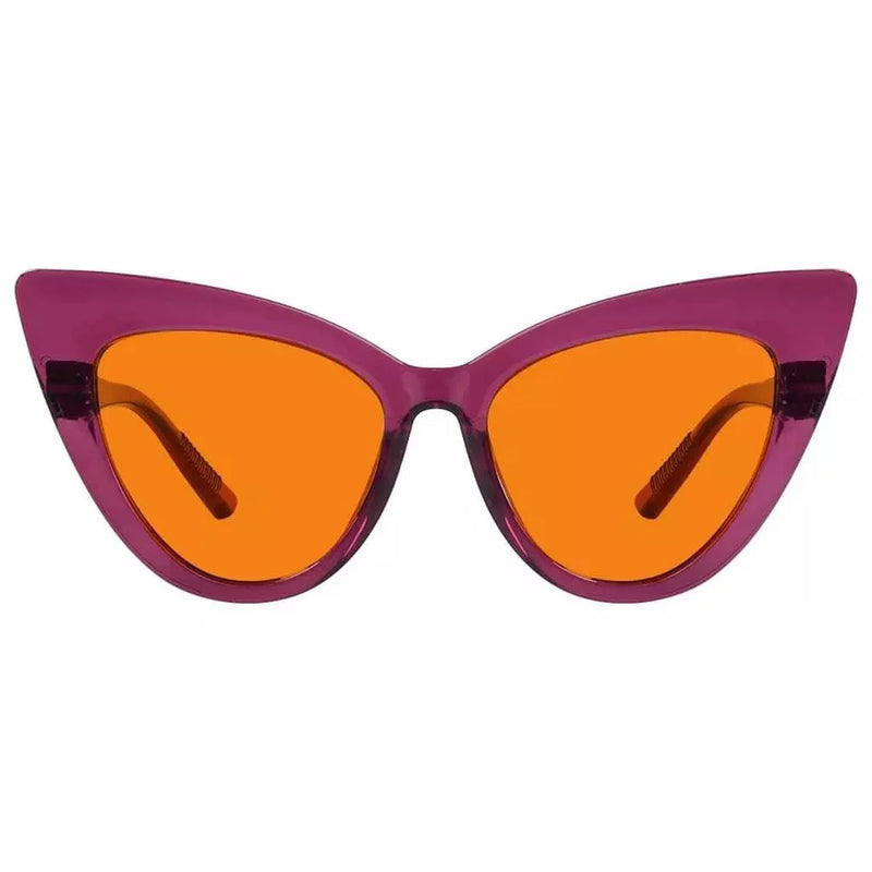 eyekeeper.com 100% Blue Light Blocking Orange Cat-eye Nighttime Glasses R2318-B98 Eyeglasses