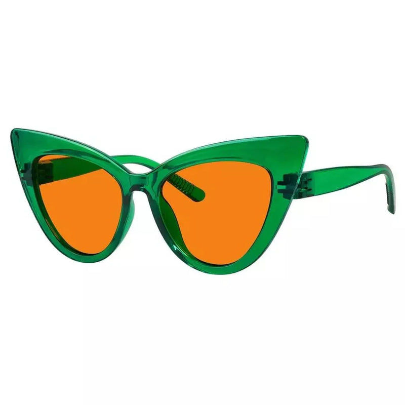 eyekeeper.com 100% Blue Light Blocking Orange Cat-eye Nighttime Glasses R2318-B98 Eyeglasses
