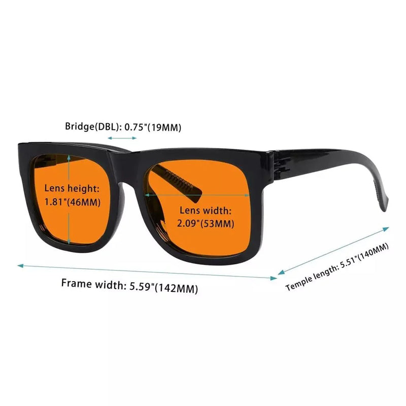 eyekeeper.com 6 Pack 100% Blue Blocking Orange Glasses Nighttime Metalless Screwless Eyewear R2316-B98 Eyeglasses