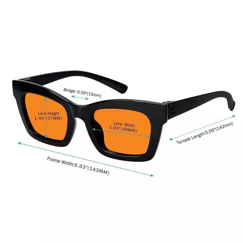 eyekeeper.com 100% Blue Light Blocking Orange Glasses Metalless Screwless R2308-B98 Eyeglasses