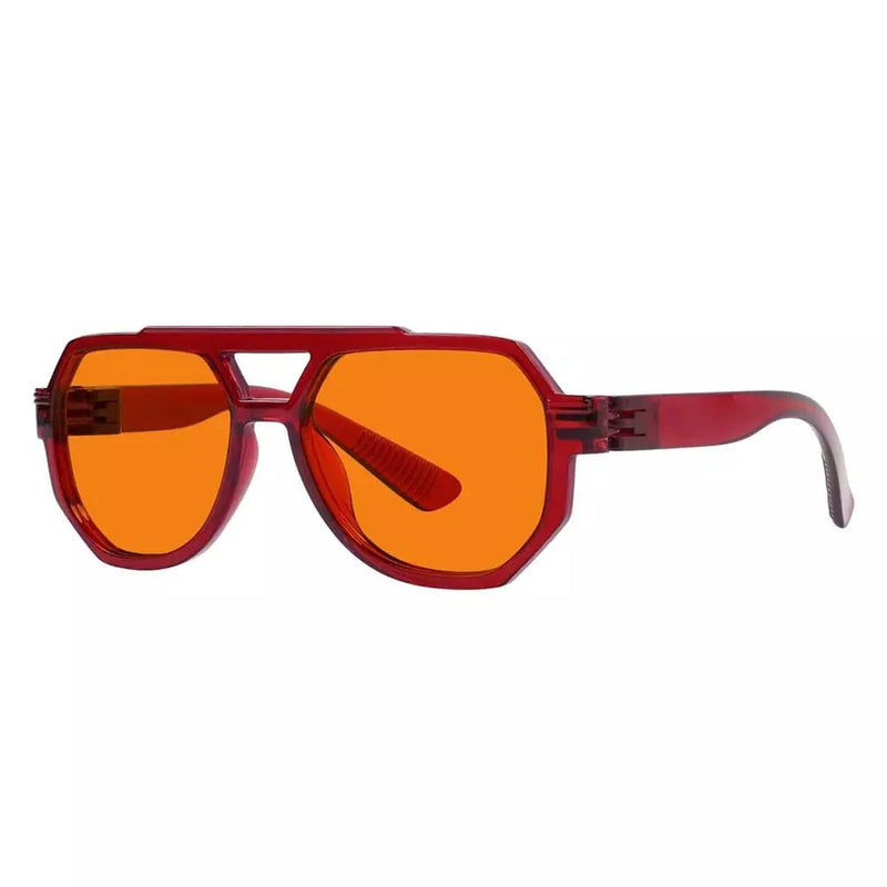 eyekeeper.com 100% Blue Light Blocking Orange Metalless Pilot Glasses NR2309-B98 Eyeglasses