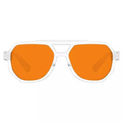 eyekeeper.com 100% Blue Light Blocking Orange Metalless Pilot Glasses NR2309-B98 Eyeglasses