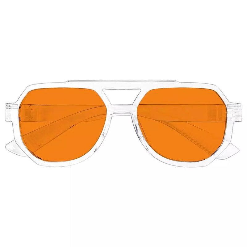 eyekeeper.com 100% Blue Light Blocking Orange Metalless Pilot Glasses NR2309-B98 Eyeglasses