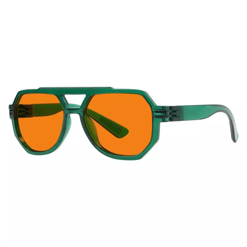 eyekeeper.com 100% Blue Light Blocking Orange Metalless Pilot Glasses NR2309-B98 Eyeglasses