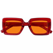 eyekeeper.com 100% Blue Light Blocking Orange Thick Frame Screwless Eyewear NR2101-B98 Eyeglasses