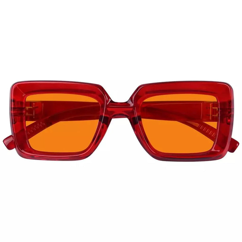 eyekeeper.com 100% Blue Light Blocking Orange Thick Frame Screwless Eyewear NR2101-B98 Eyeglasses