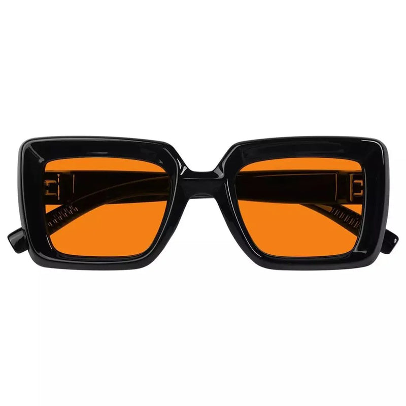 eyekeeper.com 100% Blue Light Blocking Orange Thick Frame Screwless Eyewear NR2101-B98 Eyeglasses
