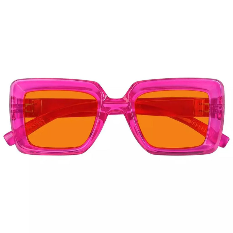 eyekeeper.com 100% Blue Light Blocking Orange Thick Frame Screwless Eyewear NR2101-B98 Eyeglasses