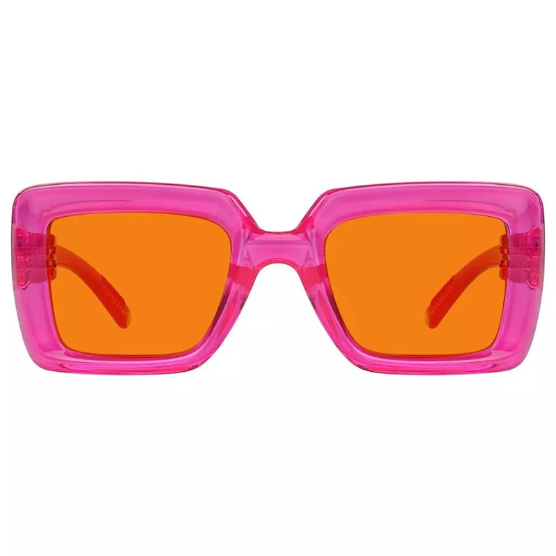 eyekeeper.com 100% Blue Light Blocking Orange Thick Frame Screwless Eyewear NR2101-B98 Eyeglasses