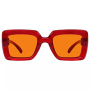 eyekeeper.com 100% Blue Light Blocking Orange Thick Frame Screwless Eyewear NR2101-B98 Eyeglasses