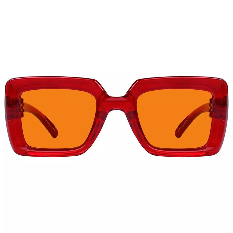 eyekeeper.com 100% Blue Light Blocking Orange Thick Frame Screwless Eyewear NR2101-B98 Eyeglasses