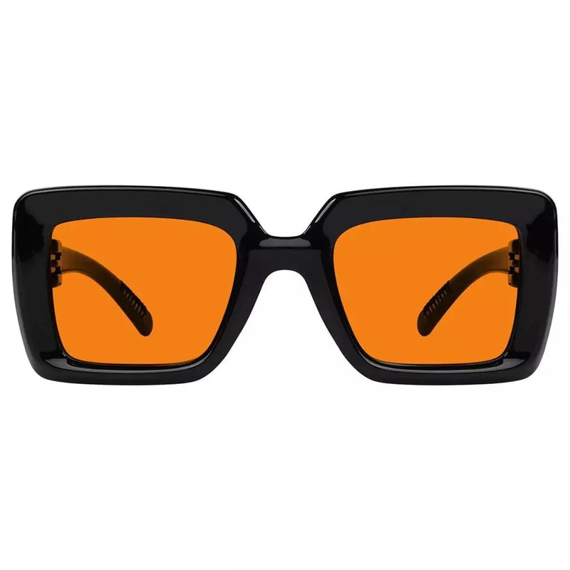 eyekeeper.com 100% Blue Light Blocking Orange Thick Frame Screwless Eyewear NR2101-B98 Eyeglasses