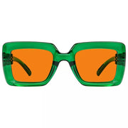 eyekeeper.com 100% Blue Light Blocking Orange Thick Frame Screwless Eyewear NR2101-B98 Eyeglasses