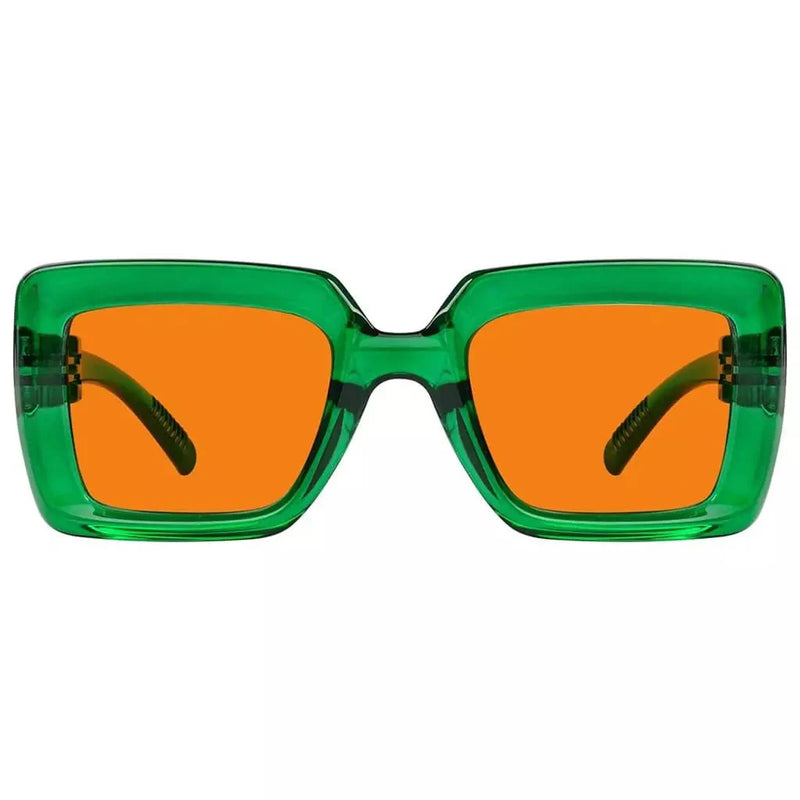 eyekeeper.com 100% Blue Light Blocking Orange Thick Frame Screwless Eyewear NR2101-B98 Eyeglasses